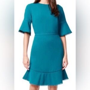 Betsey Johnson Dark Teal Long Sleeve Dress